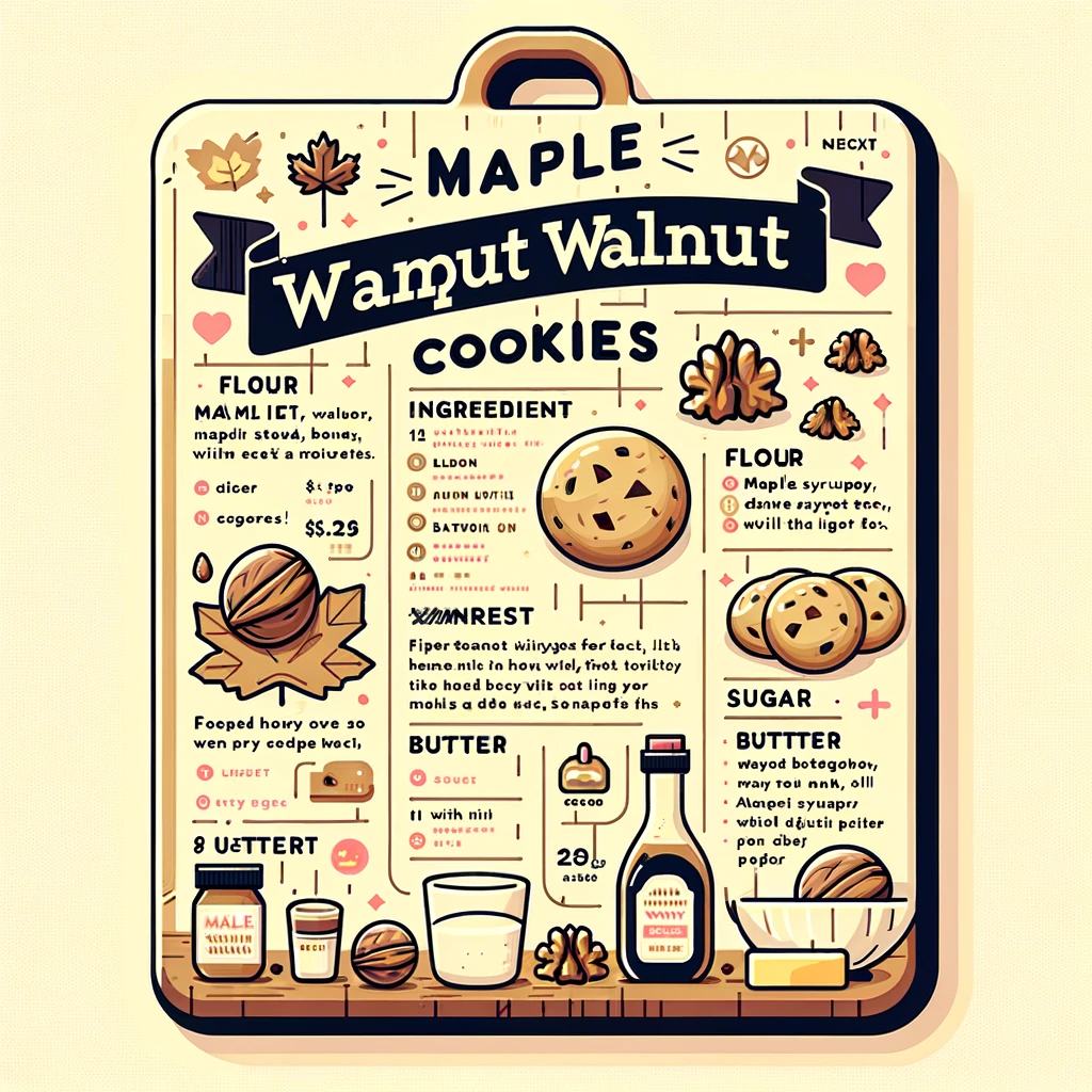 Maple Walnut Cookies Recipe
